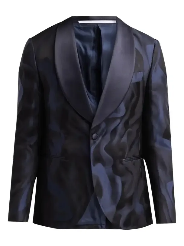 Pal Zileri Men's Abstract Print Cotton-Blend Jacket