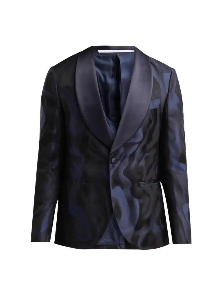 Pal Zileri Men's Abstract Print Cotton-Blend Jacket