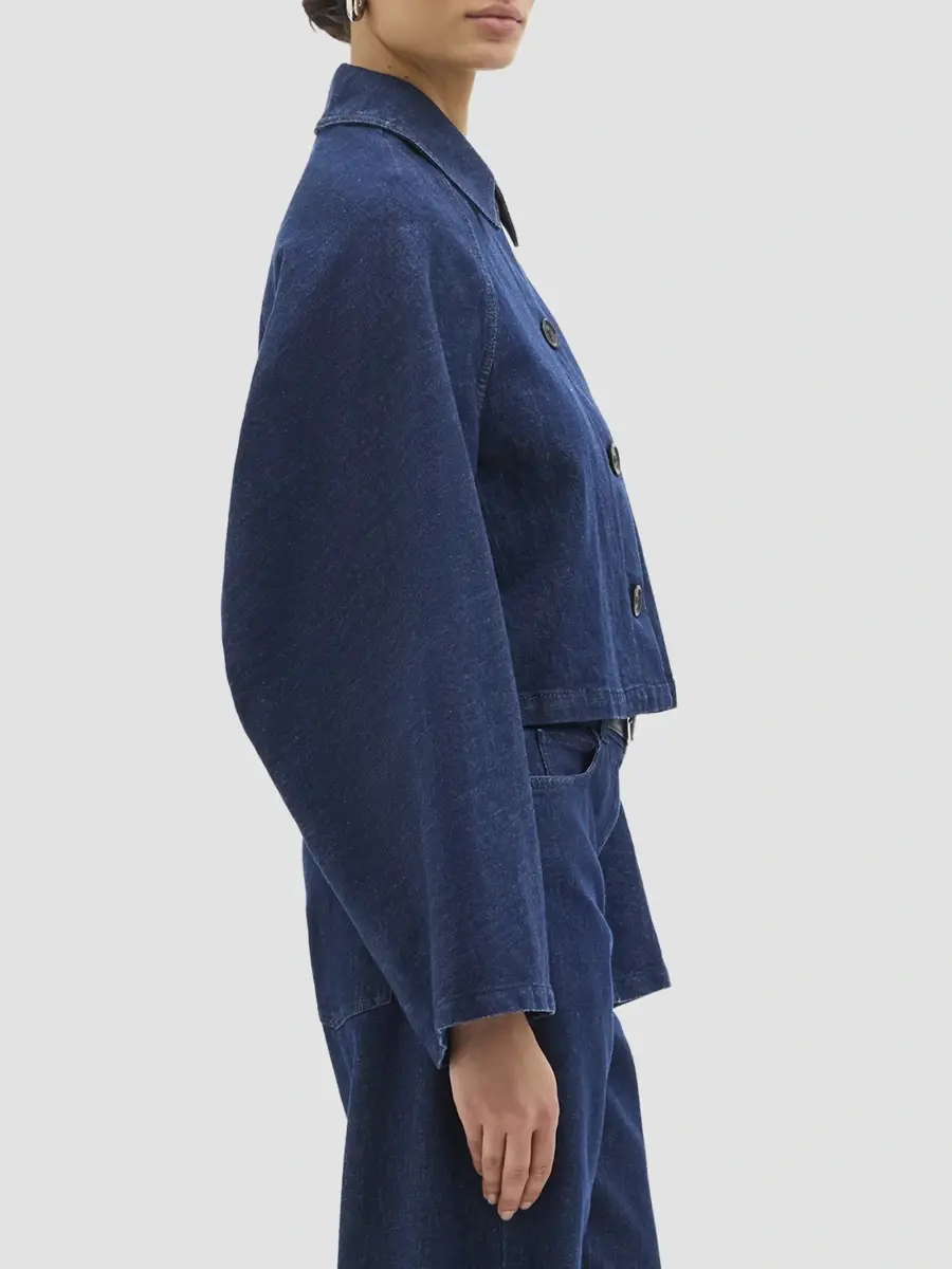Another Tomorrow Women's Denim Jacket | Thumbnail 3 Another Tomorrow Women's Denim Jacket | Thumbnail 3