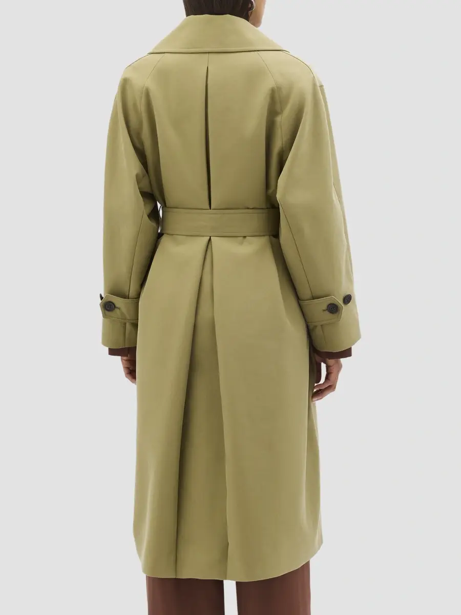 Another Tomorrow Women's Double Face Trench Coat | Thumbnail 5