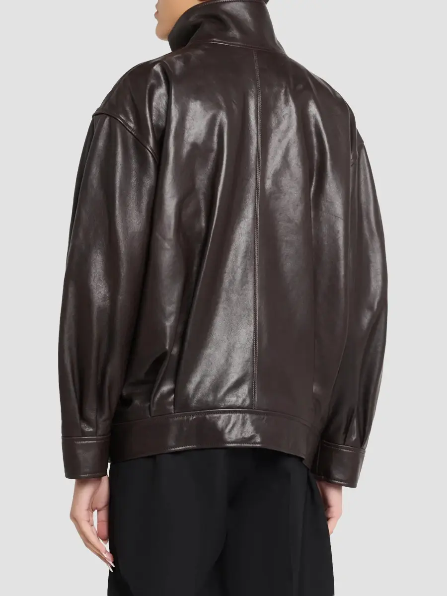 ARMA Women's Paula Leather Bomber Jacket | Thumbnail 3 ARMA Women's Paula Leather Bomber Jacket | Thumbnail 3