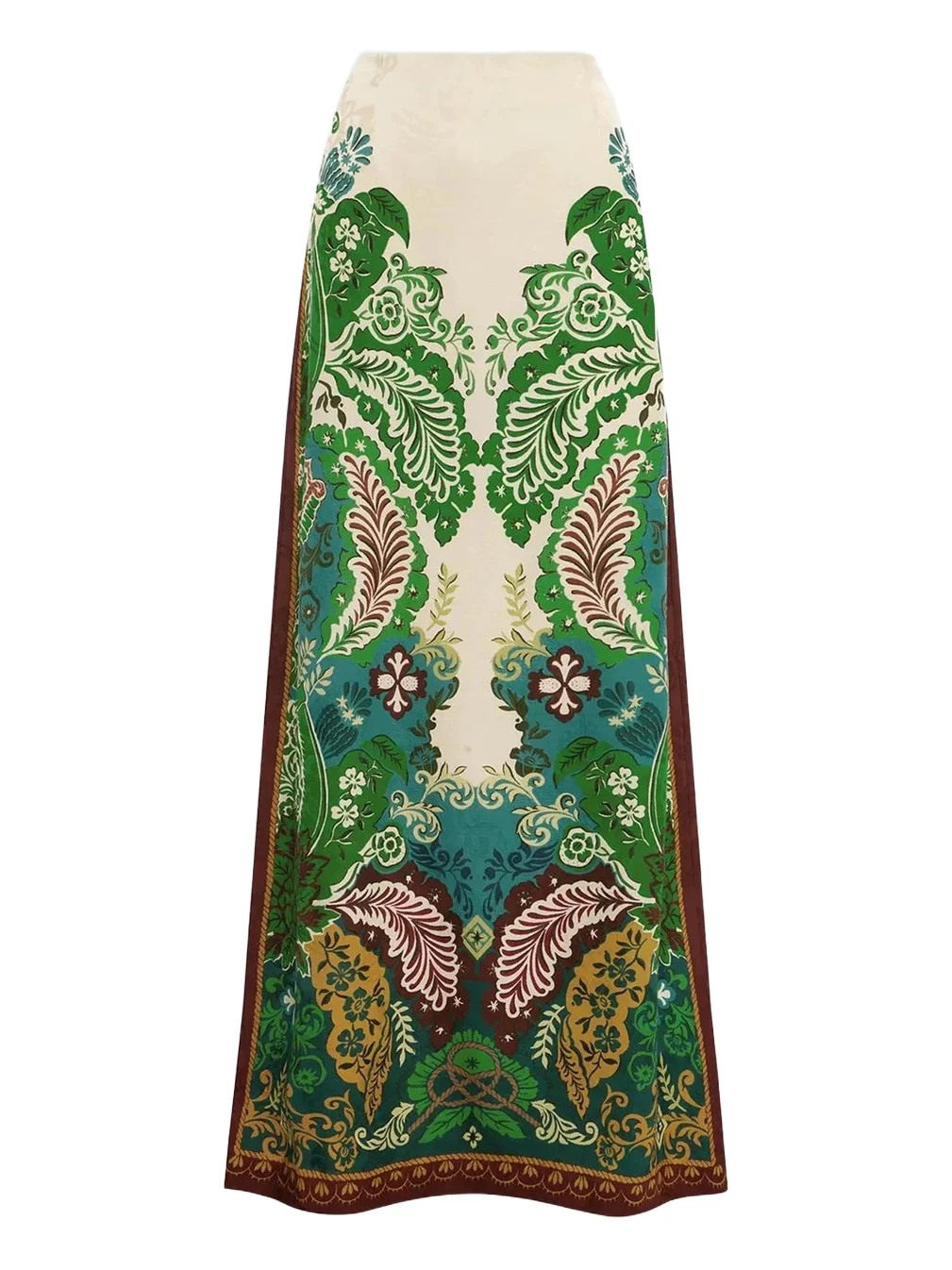 Women's Florence Printed Silk A-Line Maxi Skirt