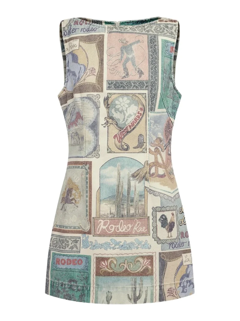 Women's Andie Printed Denim Mini Dress