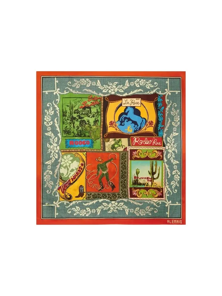 Women's Ace Printed Silk Scarf Women's Ace Printed Silk Scarf