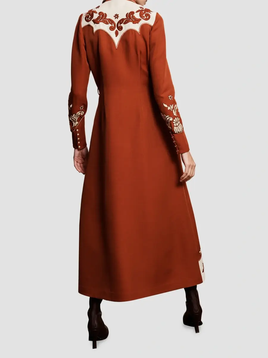 ALÉMAIS Women's Duke Embroidered Midi Shirtdress | Thumbnail 3 ALÉMAIS Women's Duke Embroidered Midi Shirtdress | Thumbnail 3