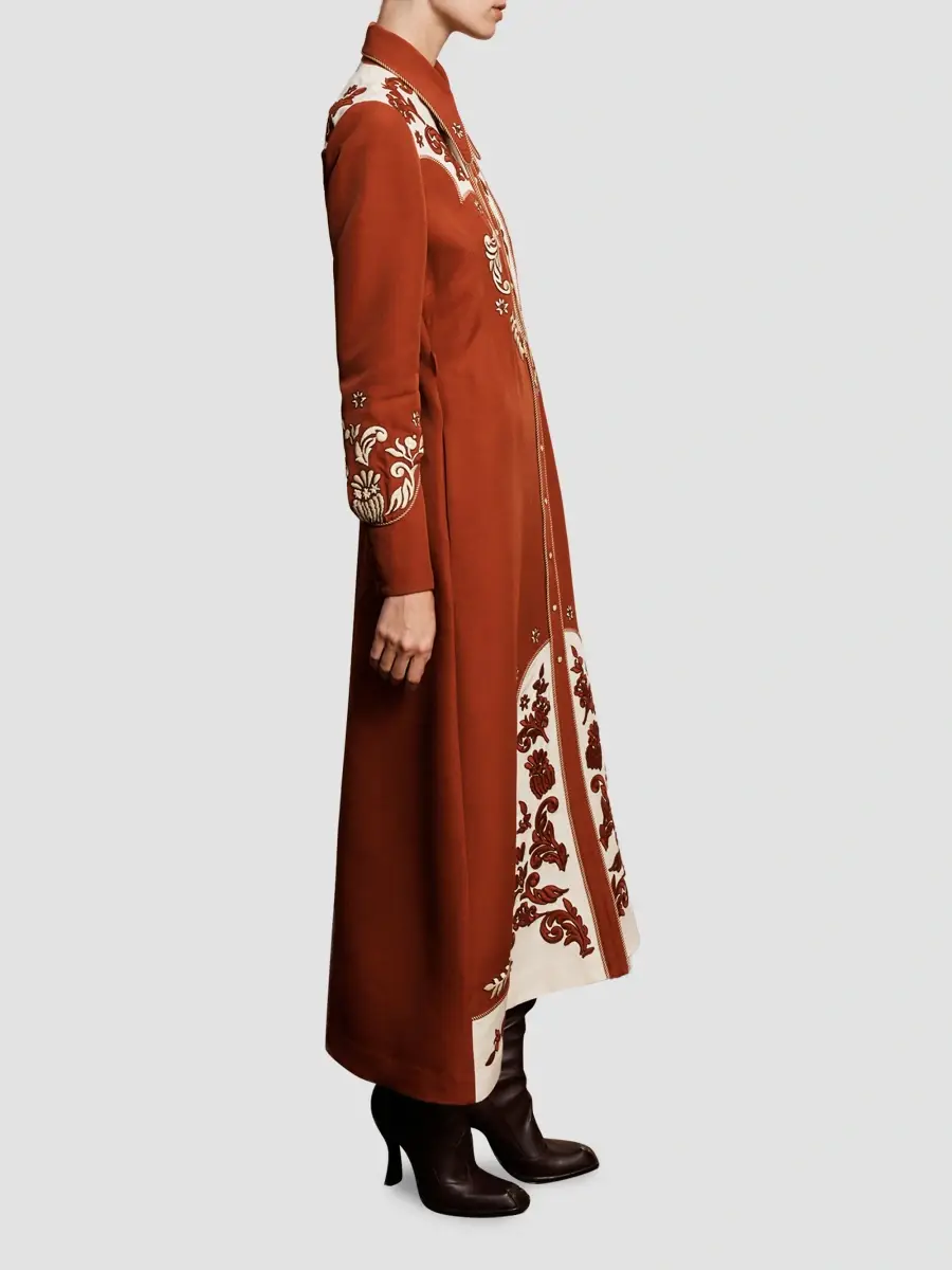 ALÉMAIS Women's Duke Embroidered Midi Shirtdress | Thumbnail 6 ALÉMAIS Women's Duke Embroidered Midi Shirtdress | Thumbnail 6