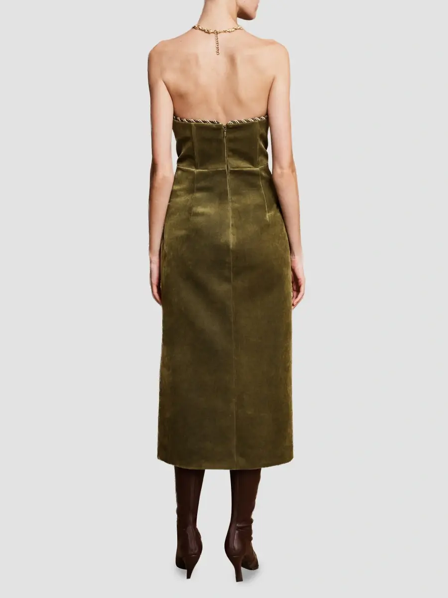 ALÉMAIS Women's Odessa Floral Linen-Cotton Blend Midi Dress | Thumbnail 3 ALÉMAIS Women's Odessa Floral Linen-Cotton Blend Midi Dress | Thumbnail 3