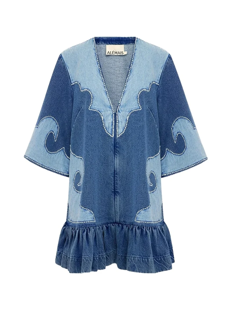 Women's Jesse Appliqué Denim Mini Dress
