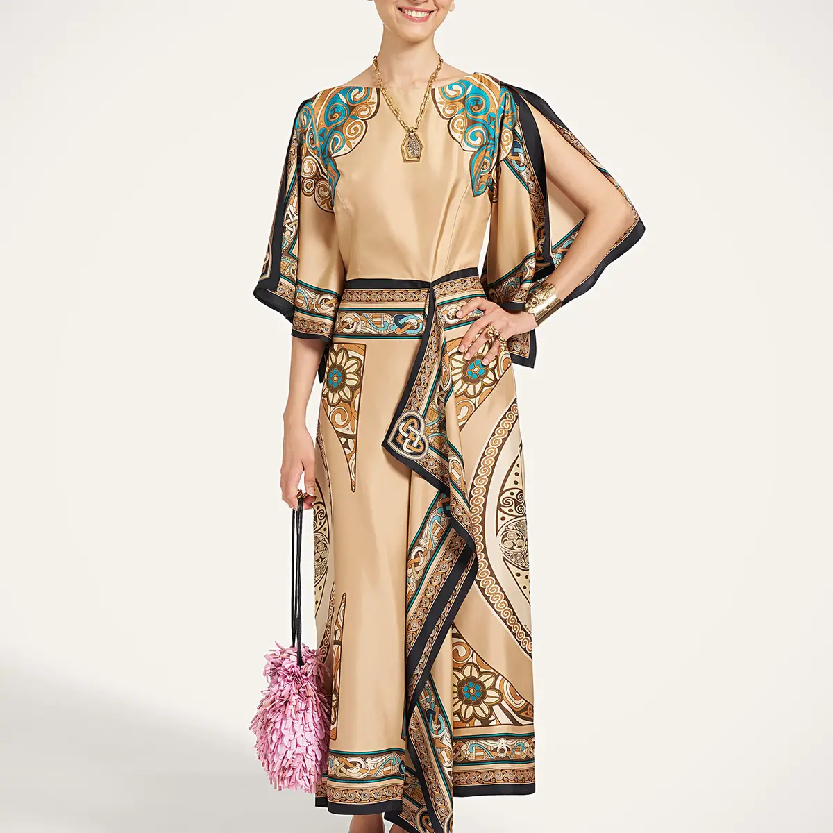 La Double J Foulard Dress | Thumbnail 4