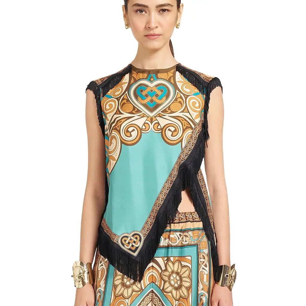 La Double J Scarf Top