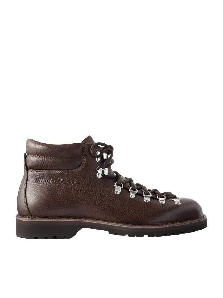 NN07 Fracap M127 Textured Leather Hiking Boots - Men