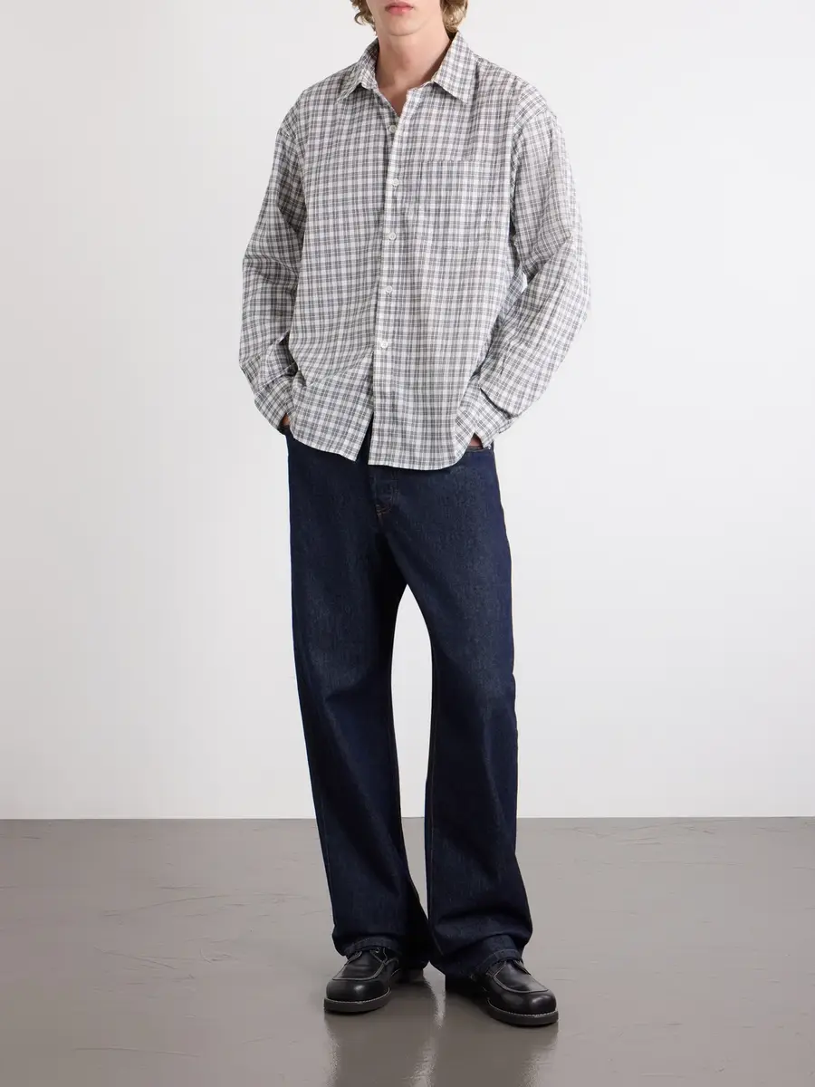 mfpen Executive Checked Cotton-Blend Poplin Shirt - Men | Thumbnail 2 mfpen Executive Checked Cotton-Blend Poplin Shirt - Men | Thumbnail 2