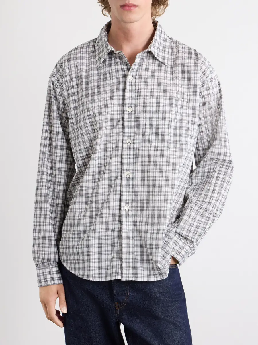 mfpen Executive Checked Cotton-Blend Poplin Shirt - Men | Thumbnail 3 mfpen Executive Checked Cotton-Blend Poplin Shirt - Men | Thumbnail 3
