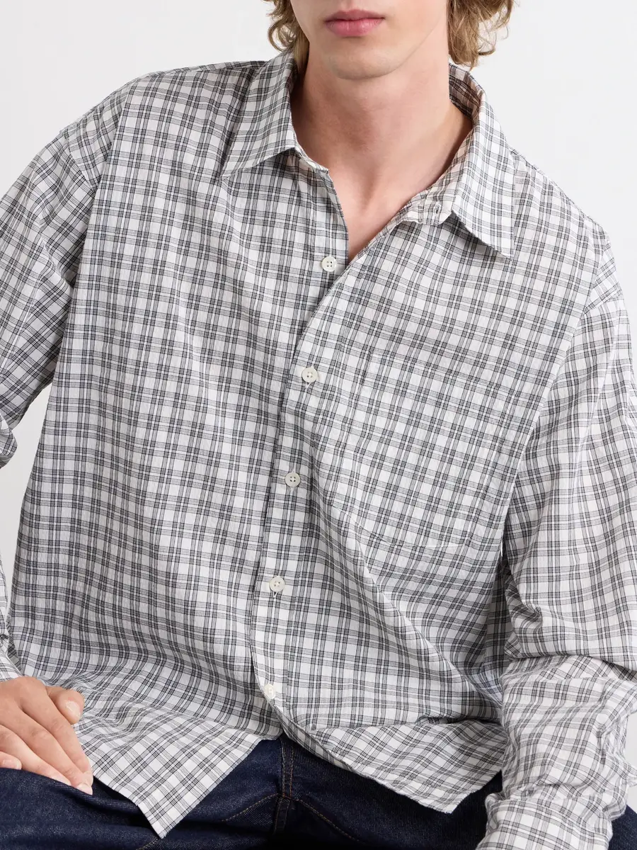 mfpen Executive Checked Cotton-Blend Poplin Shirt - Men | Thumbnail 5 mfpen Executive Checked Cotton-Blend Poplin Shirt - Men | Thumbnail 5