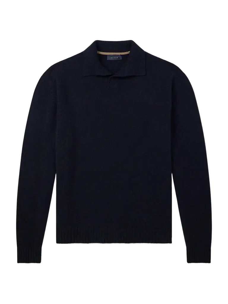 Sease Cashmere Wool-Blend Polo Sweater - Men