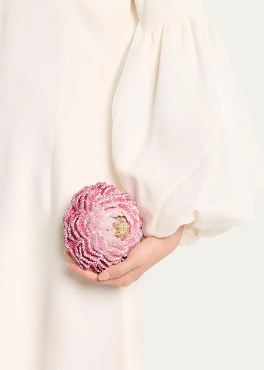 Judith Leiber Couture Peony Crystal-Embellished Clutch Bag | Thumbnail 2 Judith Leiber Couture Peony Crystal-Embellished Clutch Bag | Thumbnail 2