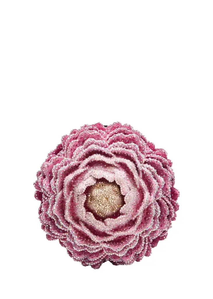 Judith Leiber Couture Peony Crystal-Embellished Clutch Bag
