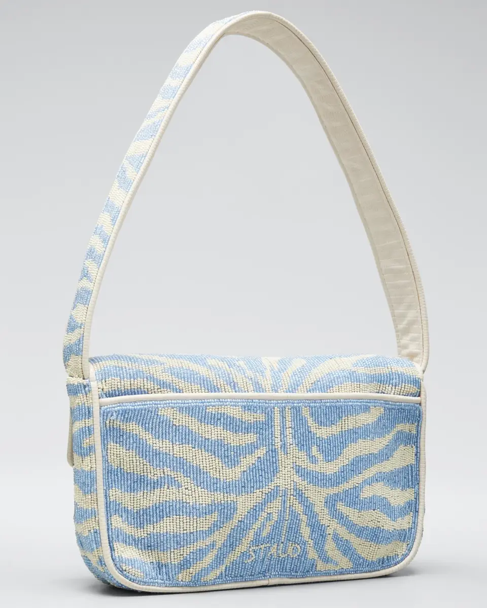 Staud Tommy Two-Tone Beaded Shoulder Bag | Thumbnail 3