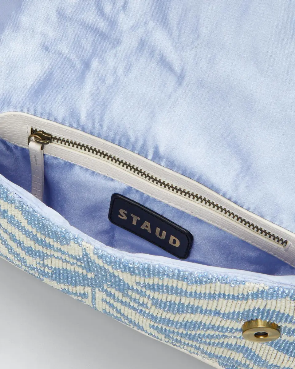 Staud Tommy Two-Tone Beaded Shoulder Bag | Thumbnail 4