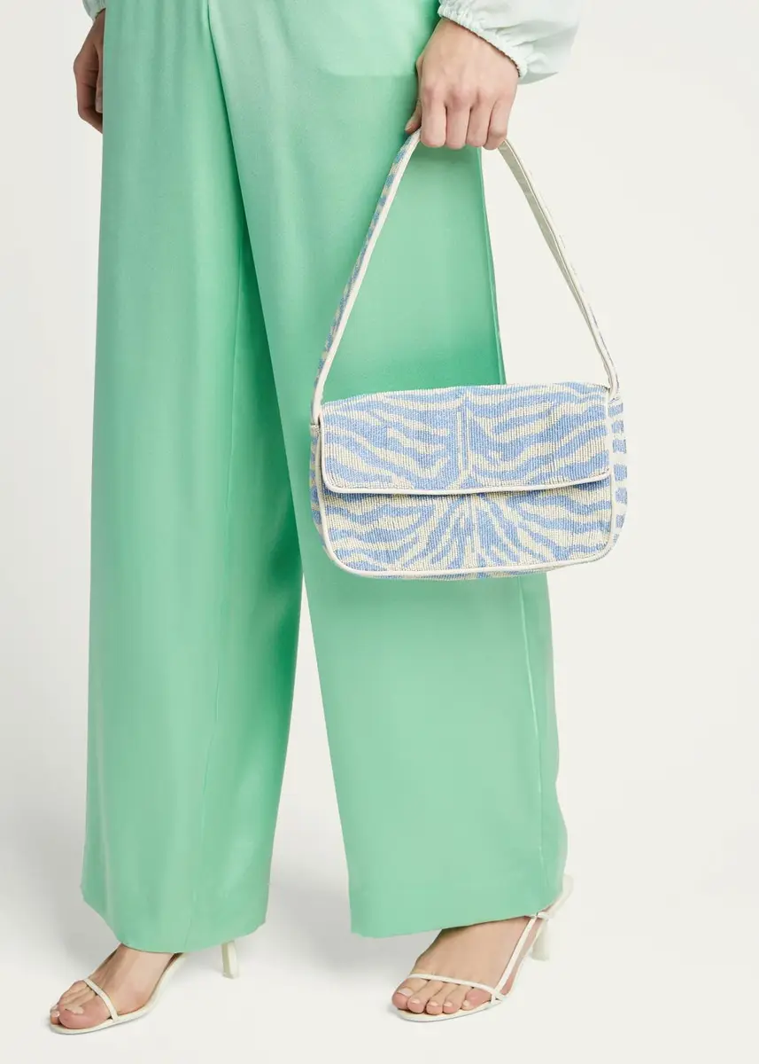 Staud Tommy Two-Tone Beaded Shoulder Bag | Thumbnail 6