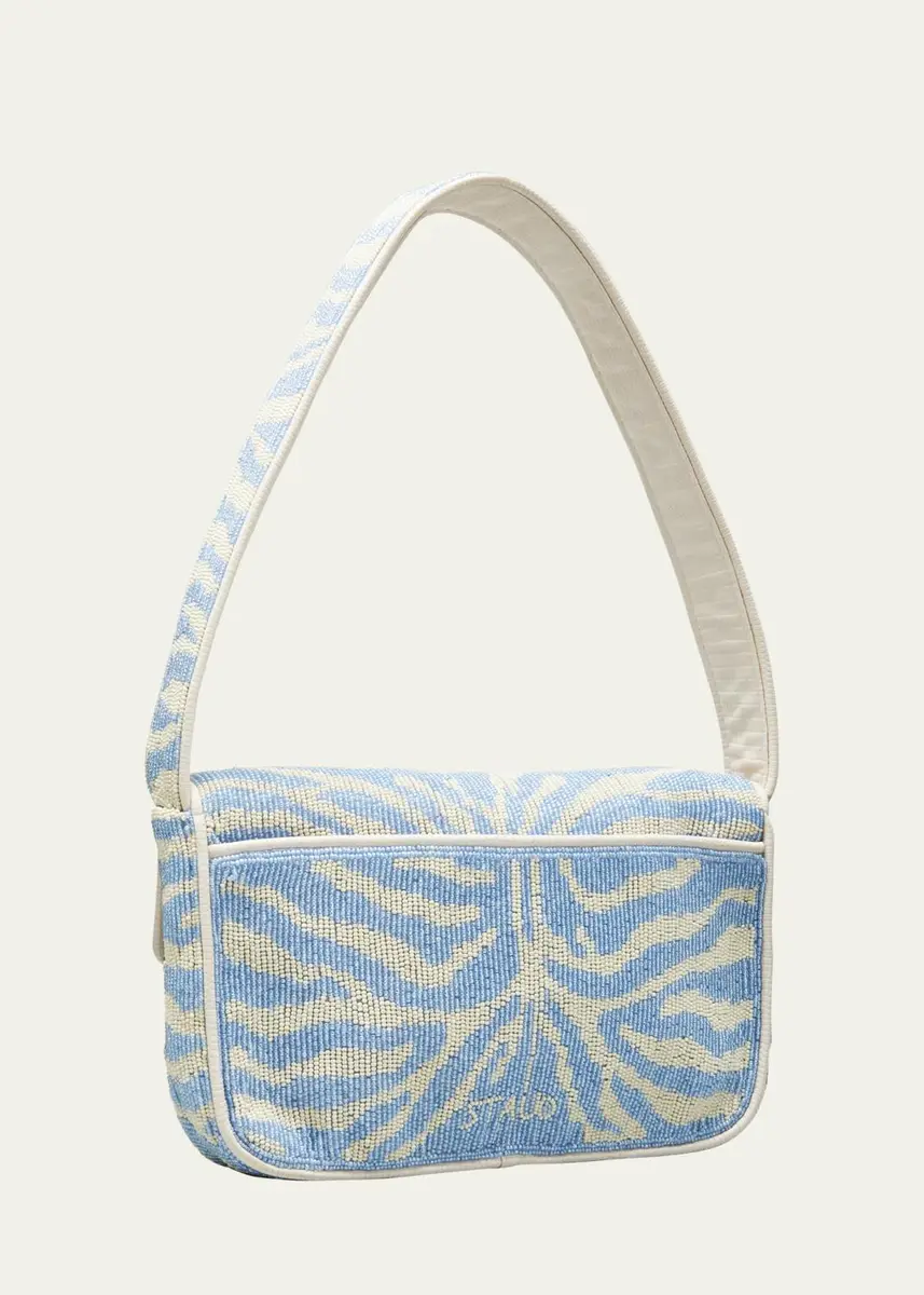 Staud Tommy Two-Tone Beaded Shoulder Bag | Thumbnail 7