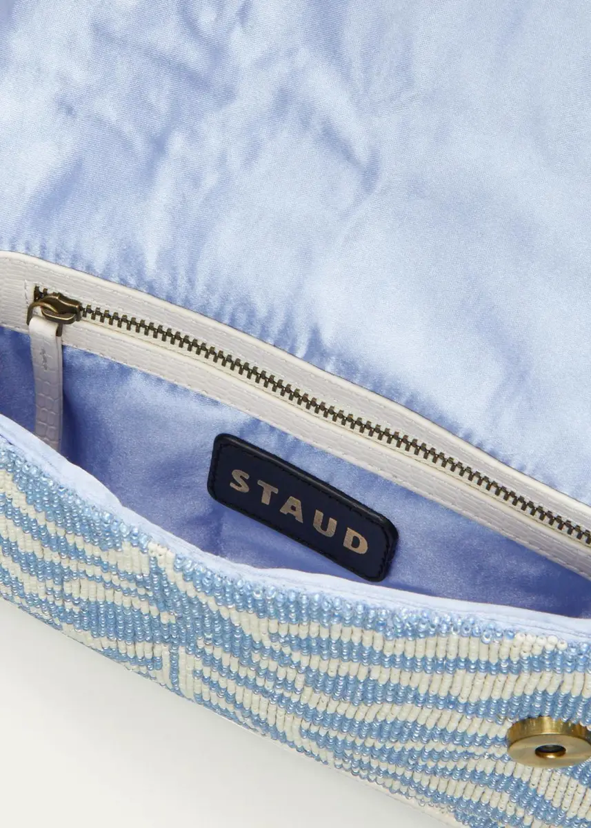 Staud Tommy Two-Tone Beaded Shoulder Bag | Thumbnail 8
