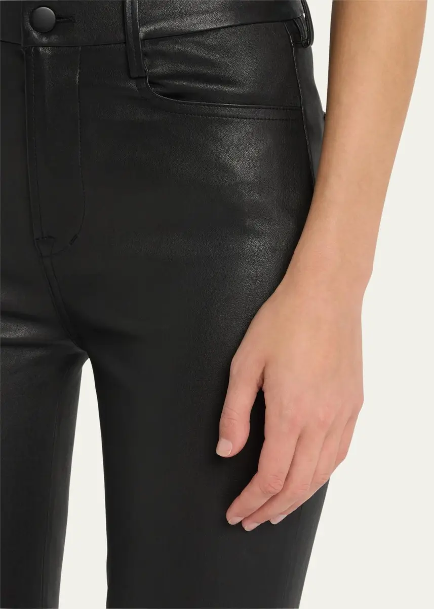 Vince Bootcut Stretch Leather Pants | Thumbnail 5 Vince Bootcut Stretch Leather Pants | Thumbnail 5