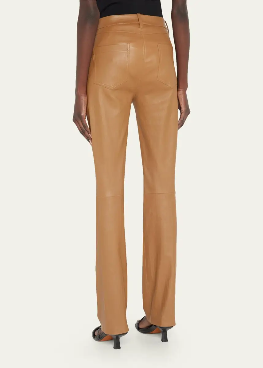 Vince Bootcut Stretch Leather Pants | Thumbnail 7 Vince Bootcut Stretch Leather Pants | Thumbnail 7