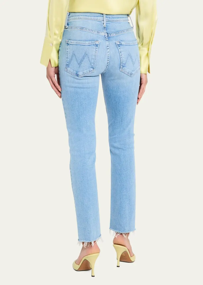 Mother The Mid-Rise Dazzler Ankle Fray Jeans | Thumbnail 3 Mother The Mid-Rise Dazzler Ankle Fray Jeans | Thumbnail 3