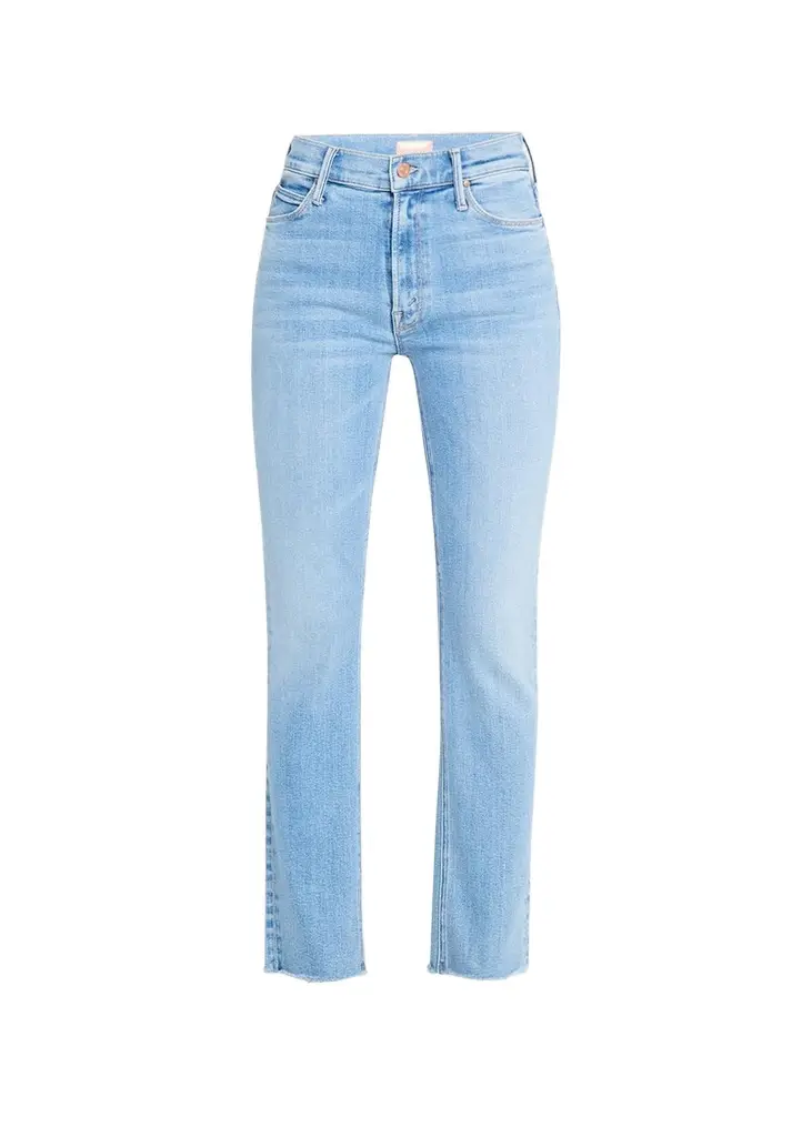 Mother The Mid-Rise Dazzler Ankle Fray Jeans