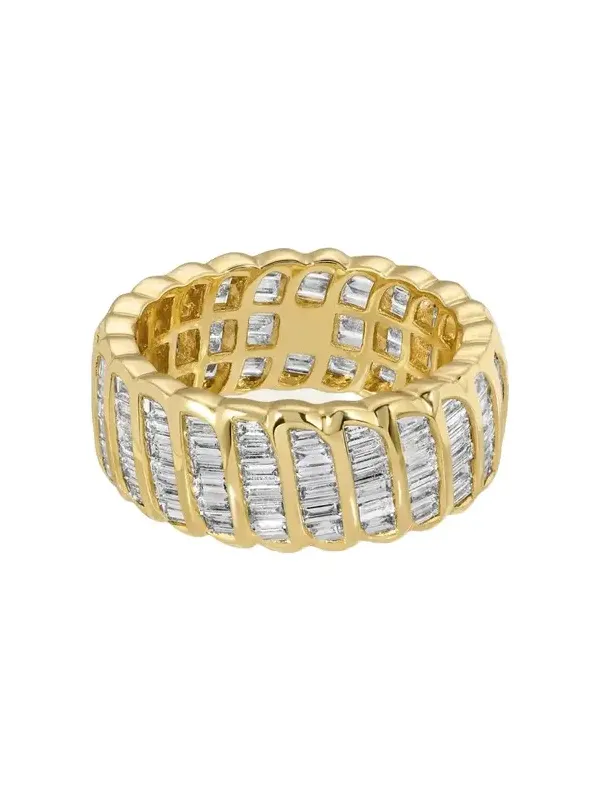 18K Yellow Gold Large Baguette Diamond Zoe Ring