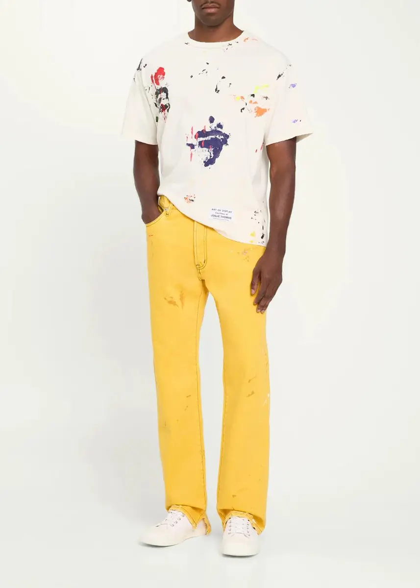 GALLERY DEPARTMENT Men's Paint Splatter Cotton T-Shirt | Thumbnail 2 GALLERY DEPARTMENT Men's Paint Splatter Cotton T-Shirt | Thumbnail 2