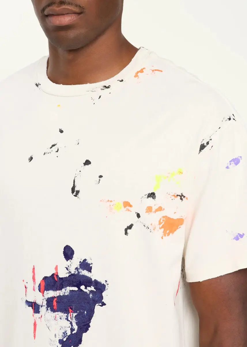 GALLERY DEPARTMENT Men's Paint Splatter Cotton T-Shirt | Thumbnail 5 GALLERY DEPARTMENT Men's Paint Splatter Cotton T-Shirt | Thumbnail 5