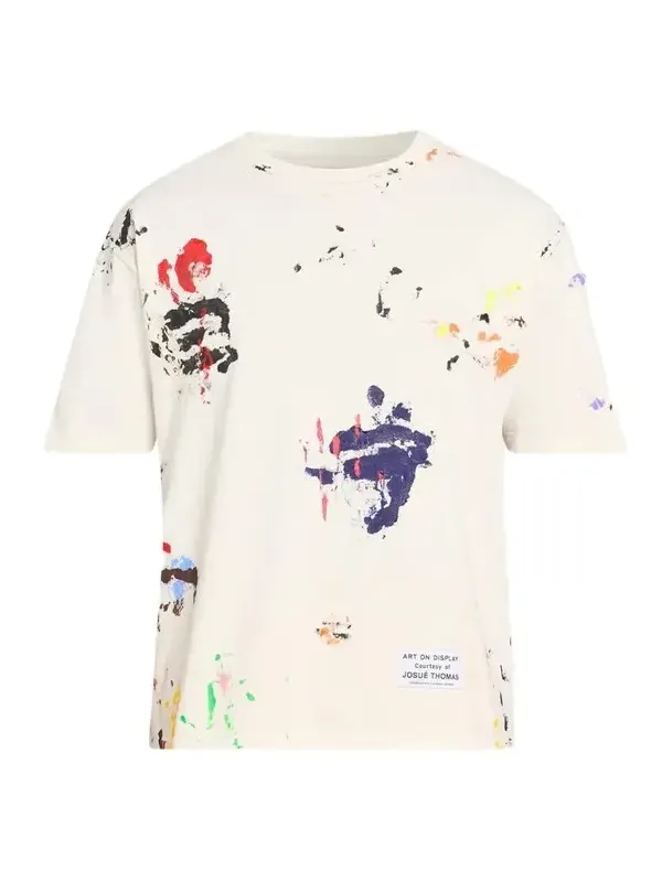 Men's Paint Splatter Cotton T-Shirt Men's Paint Splatter Cotton T-Shirt