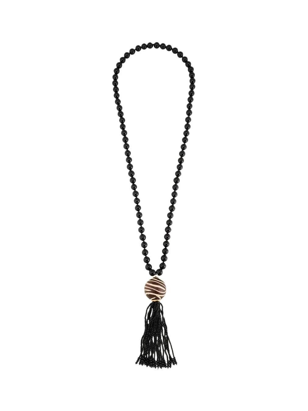 18K Zebra Marquetry Pendant Necklace 18K Zebra Marquetry Pendant Necklace