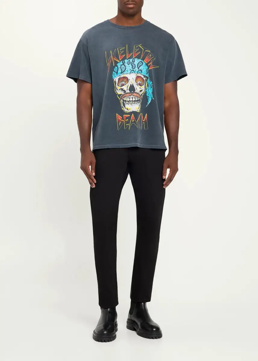 GALLERY DEPARTMENT Men's Skeleton Beach Faded Jersey T-Shirt | Thumbnail 2 GALLERY DEPARTMENT Men's Skeleton Beach Faded Jersey T-Shirt | Thumbnail 2