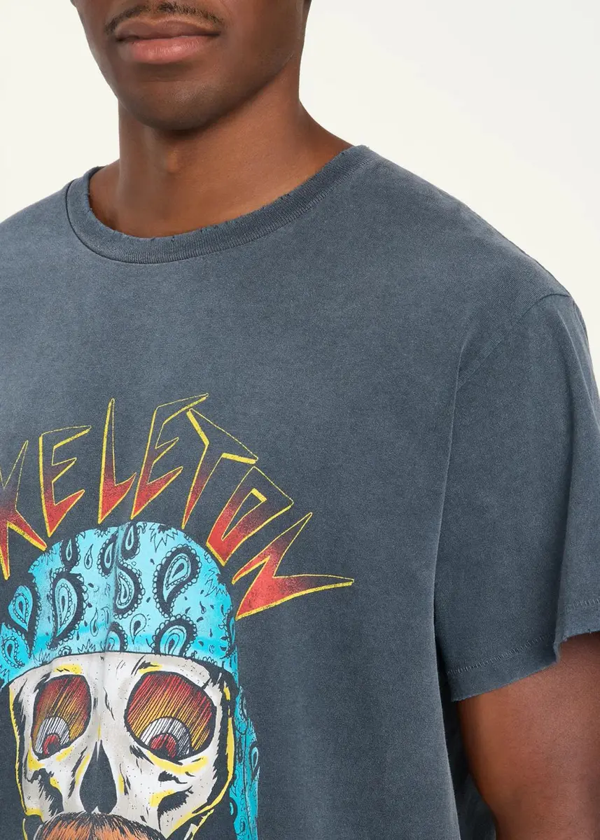 GALLERY DEPARTMENT Men's Skeleton Beach Faded Jersey T-Shirt | Thumbnail 5 GALLERY DEPARTMENT Men's Skeleton Beach Faded Jersey T-Shirt | Thumbnail 5