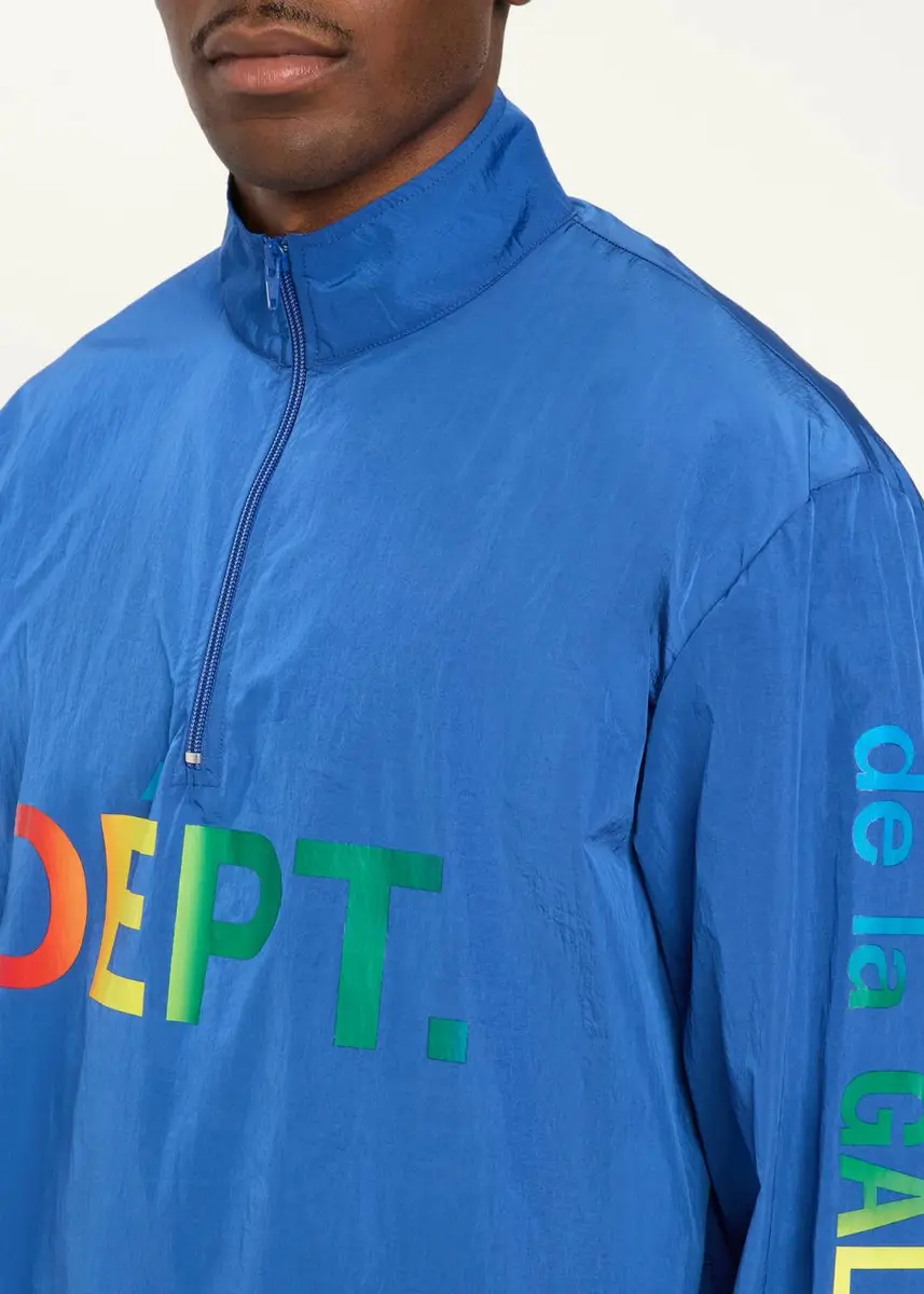 GALLERY DEPARTMENT Men's Nylon Multicolor Logo Quarter-Zip Jacket | Thumbnail 5 GALLERY DEPARTMENT Men's Nylon Multicolor Logo Quarter-Zip Jacket | Thumbnail 5