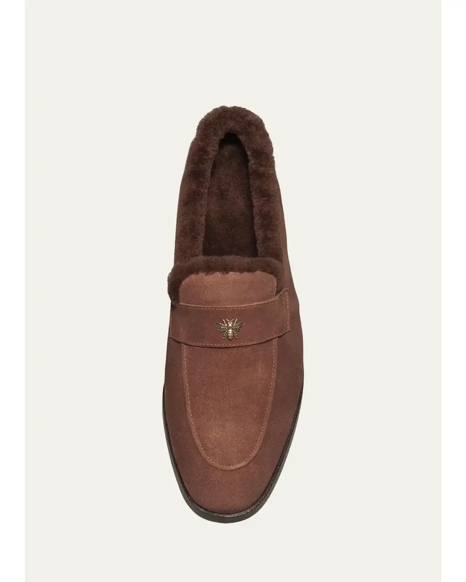 Bougeotte Suede and Shearling Loafers | Thumbnail 2 Bougeotte Suede and Shearling Loafers | Thumbnail 2