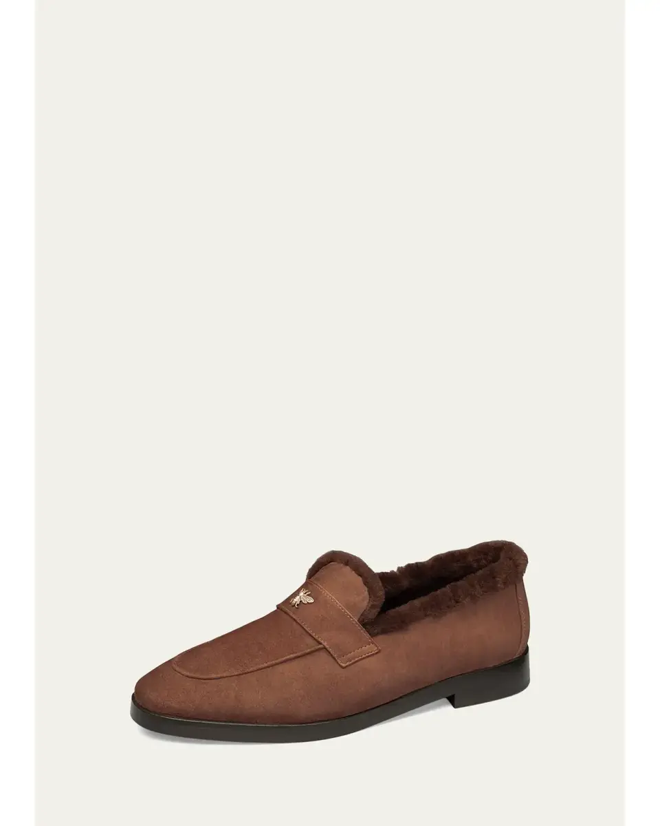 Bougeotte Suede and Shearling Loafers | Thumbnail 5 Bougeotte Suede and Shearling Loafers | Thumbnail 5