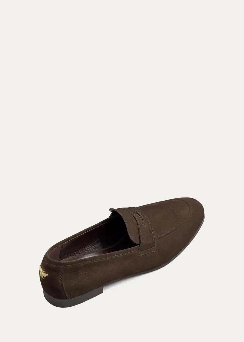 Bougeotte Suede Penny Loafers | Thumbnail 2 Bougeotte Suede Penny Loafers | Thumbnail 2