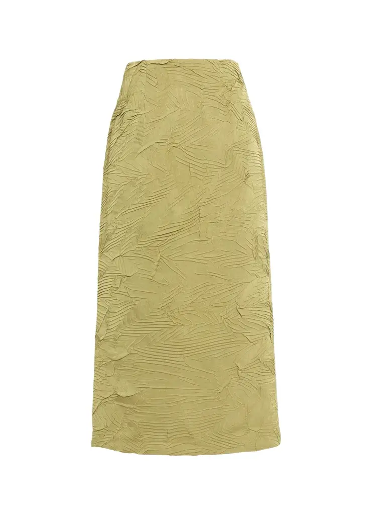 Inez High-Waist Pencil Midi Skirt