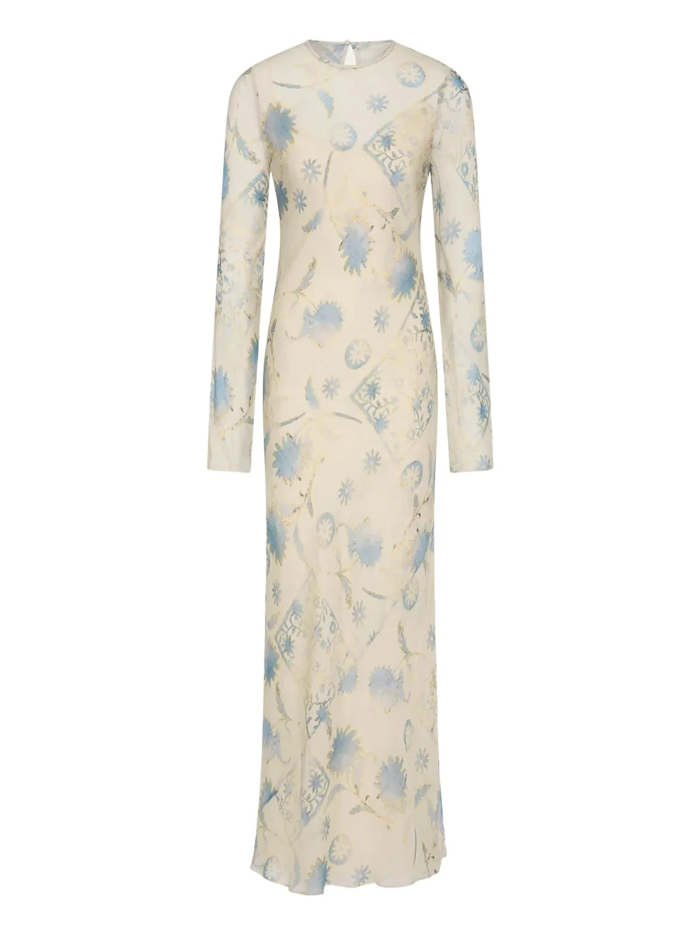 SIR. Cecile Floral Chiffon Long-Sleeve Maxi Dress