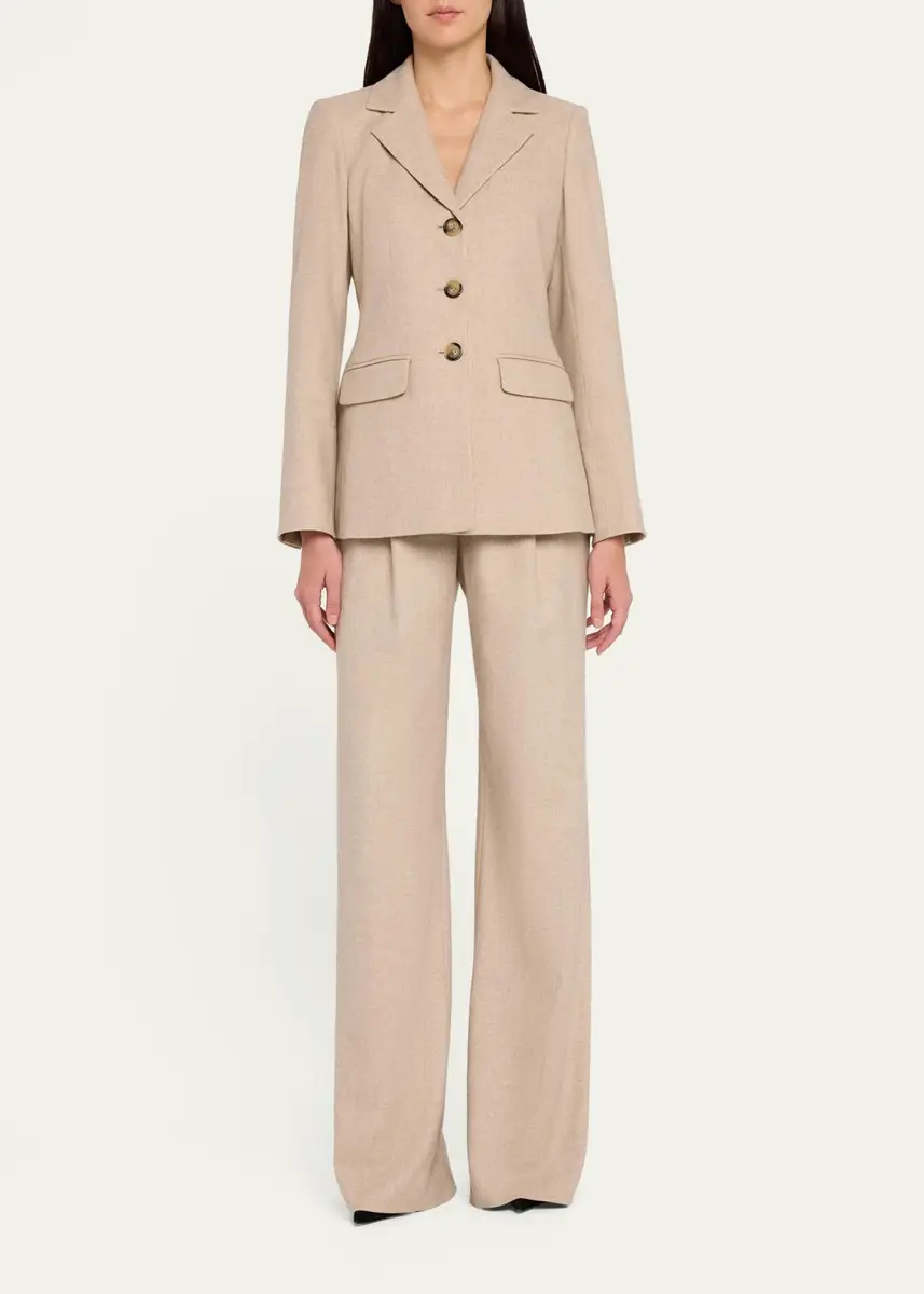 Veronica Beard Holt Stretch-Cotton Wide-Leg Pants | Thumbnail 2 Veronica Beard Holt Stretch-Cotton Wide-Leg Pants | Thumbnail 2