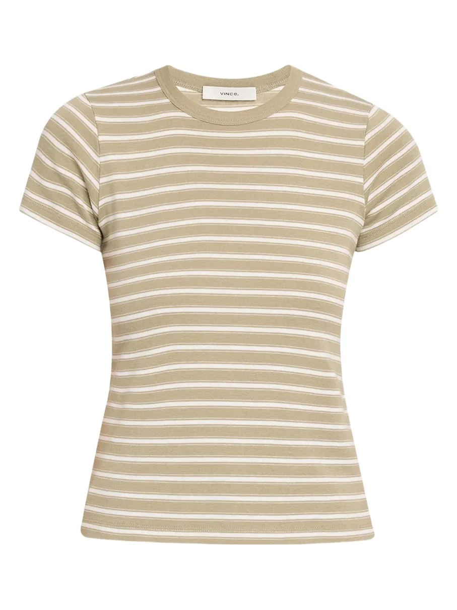 Vince Stripe Shrunken Tee