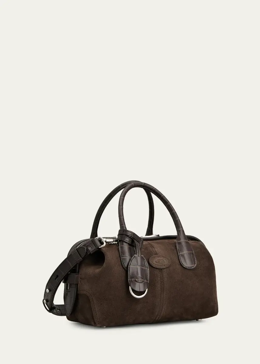 Tod's Mini Suede Bowling Bag | Thumbnail 2