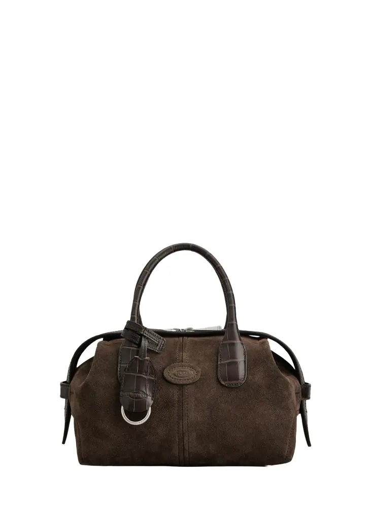 Tod's Mini Suede Bowling Bag