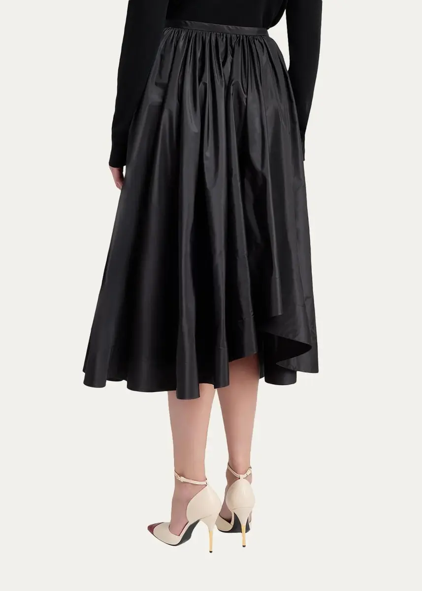 Valentino Garavani Silk Taffeta Full Midi Skirt | Thumbnail 3 Valentino Garavani Silk Taffeta Full Midi Skirt | Thumbnail 3