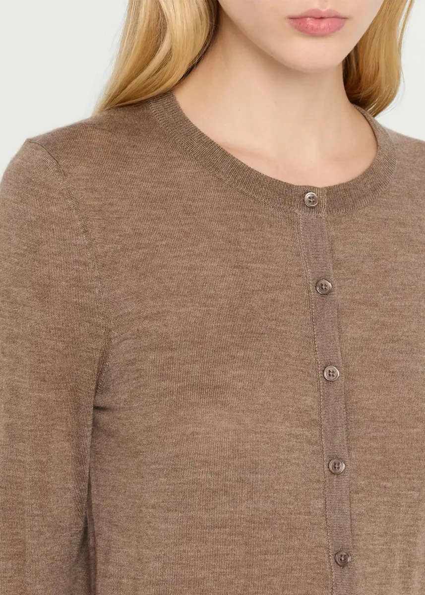 Sprwmn Cashmere Baby Cardigan | Thumbnail 5 Sprwmn Cashmere Baby Cardigan | Thumbnail 5