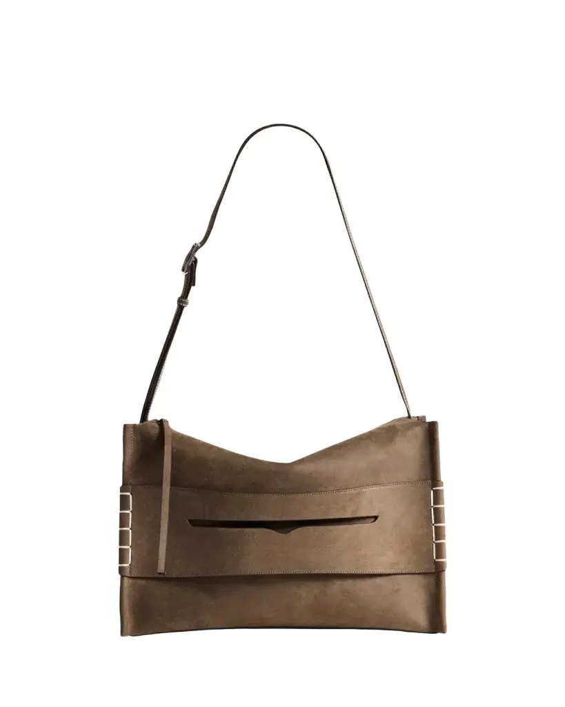 JW Anderson Men's Messenger Loafer Bag in Suede